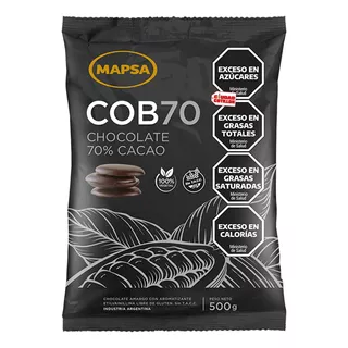 Chocolate Cobertura Cob 70% Cacao X 500 G Sin Tacc Mapsa -cc