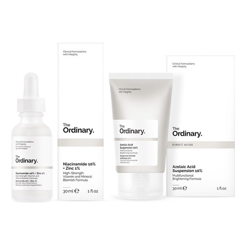 The Ordinary Kit Niacinamida 10% + Ácido Azelaico 10% Tipo De Piel Todo Tipo De Piel