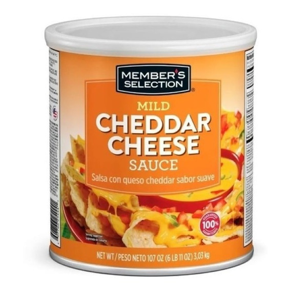 Member's Selection Salsa Con Queso Cheddar Sabor Suave 3,03 