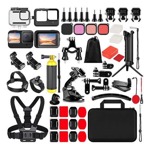 Kit De Accesorios Cámara Para Gopro Hero 9/10/11/12 66 En 1