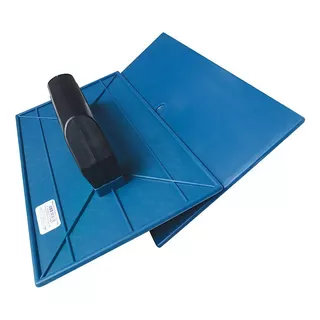 Desempenadeira Pvc Emave Azul Lisa 22x34