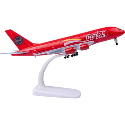 Avión Airbus A380 De Coca-cola 20cm Metal Colección Regalo..