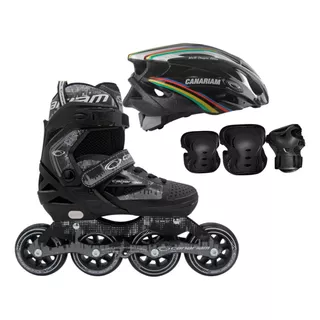 Patines Roller Team Camarian + Casco + Kit C4