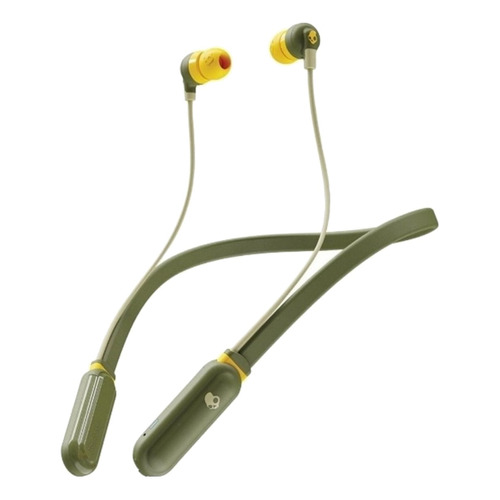 Auriculares inalámbricos Skullcandy Ink'd+ Wireless elevated olive con luz LED