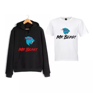 Combo Mr Beast-remera Y Buzo Unisex -youtuber Internet Viral