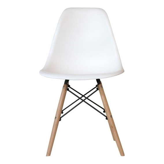 Sillas Eames De Colores Para Adultos Asiento Blanco