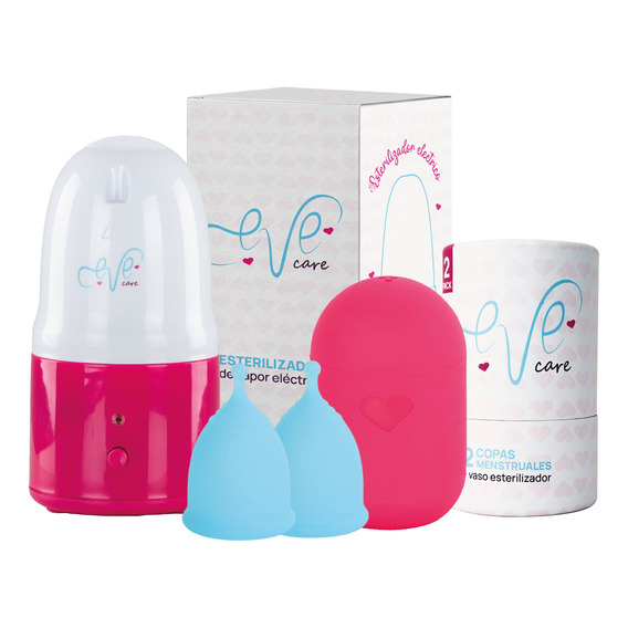 Kit Copa Menstrual Reusable Silicona + Vaso Esterilizador