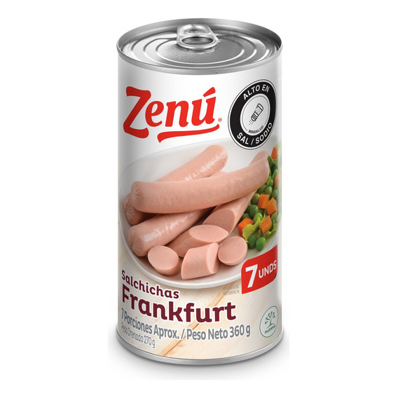 Salchicha Frankfurt Zenú 360 Gr - g