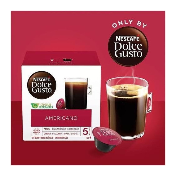 Cápsulas Café Dolce Gusto Nescafé Americano 48 Pzas