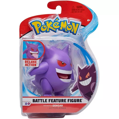 Mini Figura Colecionável - Pokémon - Gengar - Roxo - Sunny