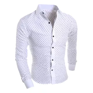 Camisa Masculina Social Slim Fit - Tecido 4% Lycra Qualidade
