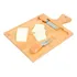 Tabla Bambú Para Quesos Y Picadas Con 2 Utensilios 36x23cm
