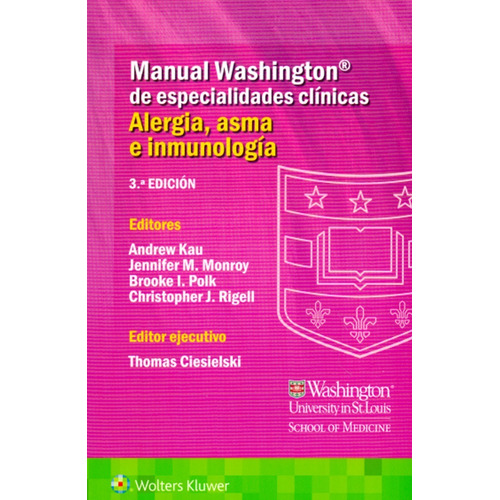 Manual Washington De Especialidades Alergia, Asma E Inmunolo