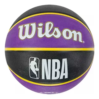 Balon Basquetbol Pelota Basketball Wilson Nba L.a Lakers N°7 Color Violeta/negro