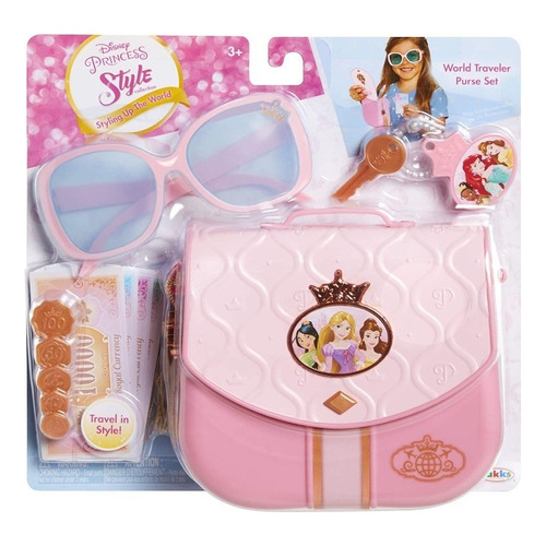 Bolso Disney Princesas Con Gafas Y Accesorios Para Niñas