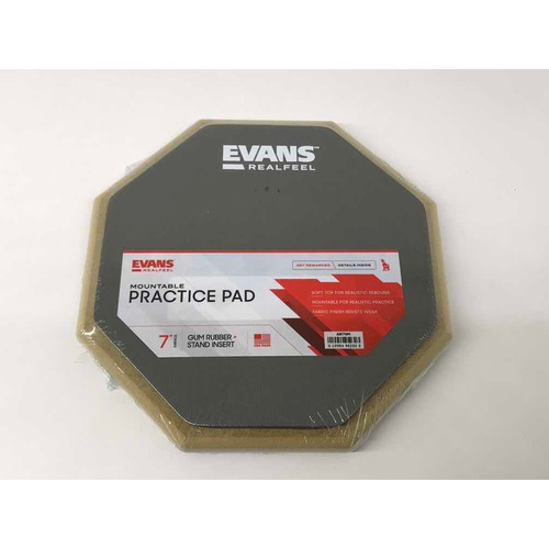 Pad De Practica Evans Realfeel Apprentice 7 Arf7gm Goma Color Gris