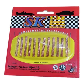 12 Escobillas Sk De Cobre Para Autos Pistas Scalextric Scx