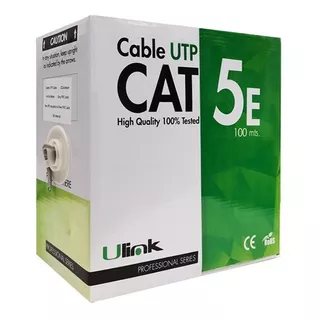 Caja Cable De Red Utp 100 Metros Cat 5e Aleación