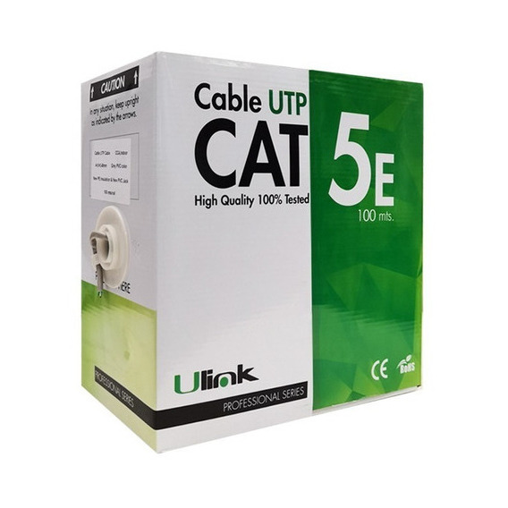 Caja Cable De Red Utp 100 Metros Cat 5e Aleación