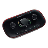 Focusrite Vocaster Two Interfaz Para Podcast Color Negro USB