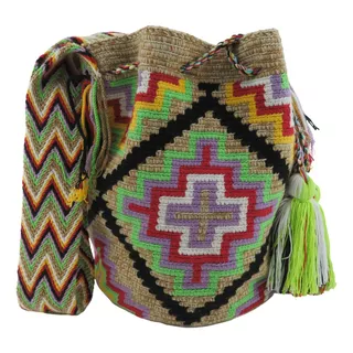 Mochila Wayuu Matizada 7 Colores Original