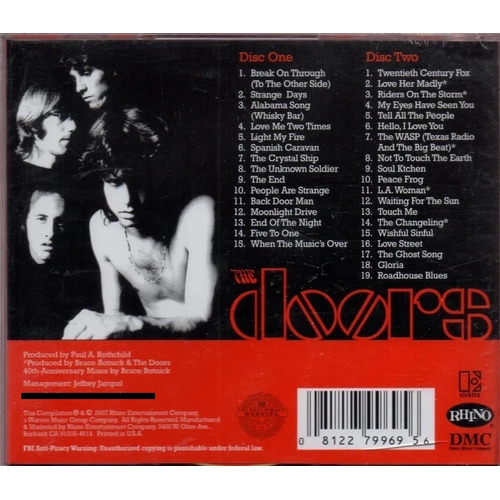 Cdx2 The Very Best Of The Doors