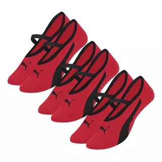 3x Pares Sapatilha Antiderrapante Pilates Feminina Puma 