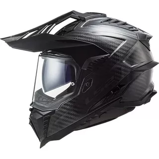 Capacete Ls2 Mx701 Explorer Solid Carbon Cor Preto Tamanho Do Capacete 60/l