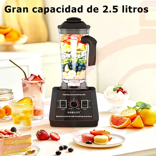 Licuadora Vaso Plástico 2 en 1 1.5 litros 1000w 4 Velocidade