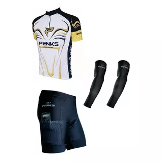 Conjunto Speed Biking Penks Camisa+bermuda+manguito