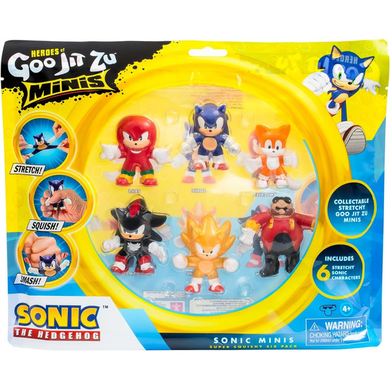 Sonic The Hedgehog - Heroes Of Goo Jit Zu Mini 6 Pack