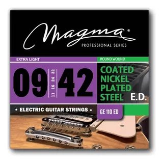Encordado Guitarra Electrica Coated Magma 09-42 E.l Ge110ed