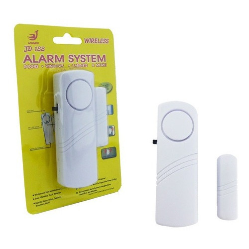 Alarma Para Puertas Y Ventanas Con Sensor Magnético 105 Db Color Blanco