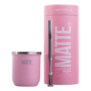 Mate Pink 100% Acero Inoxidable + Bombilla + Creative Pack
