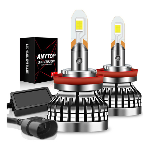 H7 H11 9005 Kit Focos De Led Luz Alta Y Baja Auto 18000lm