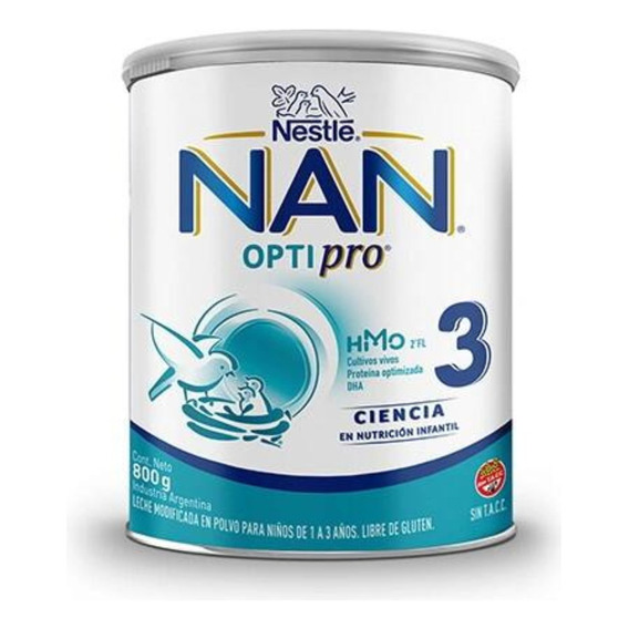 Leche Infantil Nestlé Nan Optipro 3 En Lata X800g