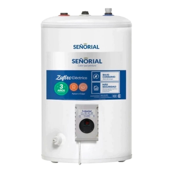 Termotanque Eléctrico Señorial Zafiro TESZP-65 65LT Blanco