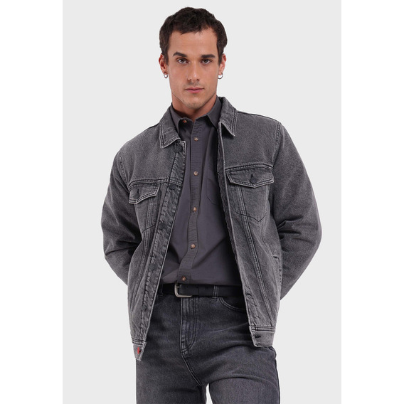 Chaqueta Denim Con Sherpa Hombre Soviet Sjkh702ne