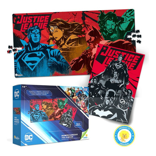 Rompecabezas X 750 Pzas Dc Comics Liga De La Justicia