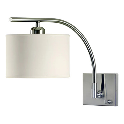 Aplique Arco 1xe27 Pant.tela Natural C/interruptor.platil Natural