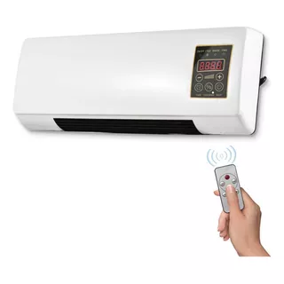 Calentador Calefactor Ventilador Eléctrico De Pared Color Blanco