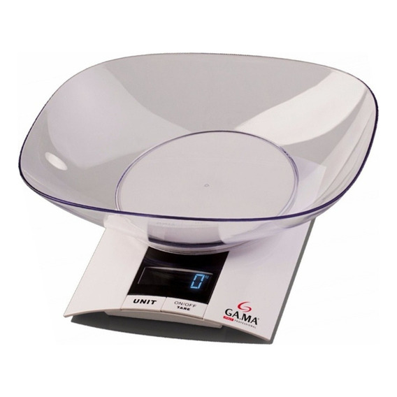 Balanza de cocina digital GA.MA Italy SCK 500 pesa hasta 3kg blanca