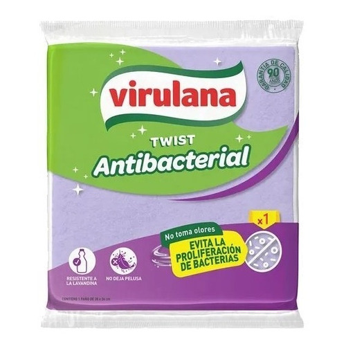 Paño Limpieza Multiuso Antibacterial Sin Olor No Pelusa Resi Color Celeste