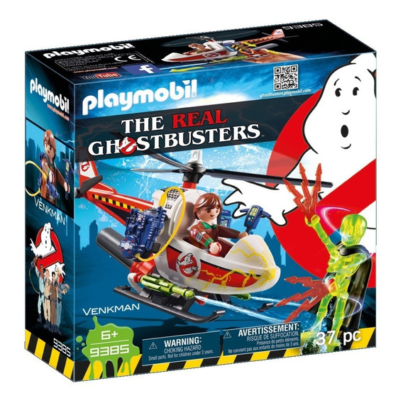 Figura Para Armar Playmobil Ghostbusters Venkman Helicóptero Cantidad de piezas 37