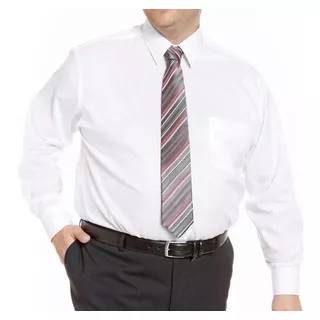 Camisa Lisa Con Bolsillo Manga Larga - Talles Grandes 46 Al 50 - Vestir Y Elegante Sport - Excelente Calidad
