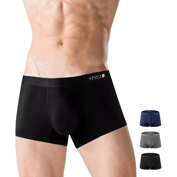 Bóxer Briefs Hombre Ropa Interior Suave Antibacteriana 3pcs