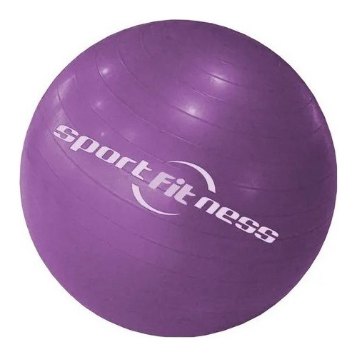 Balón Pilates Yoga Terapias Pelota Sportfitness 55cm Gym Abd Color Morado
