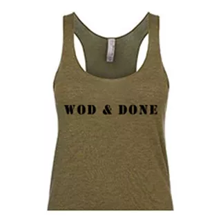 Camiseta Tanktop Crossfit Wod And Done - 20 Dlrs