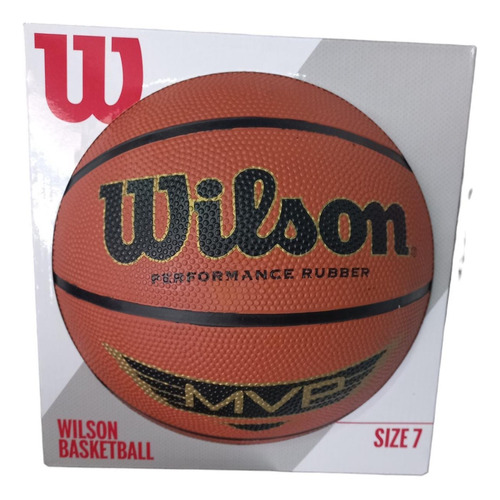Basketball, #7 Wilson Mvp295 Color Naranja