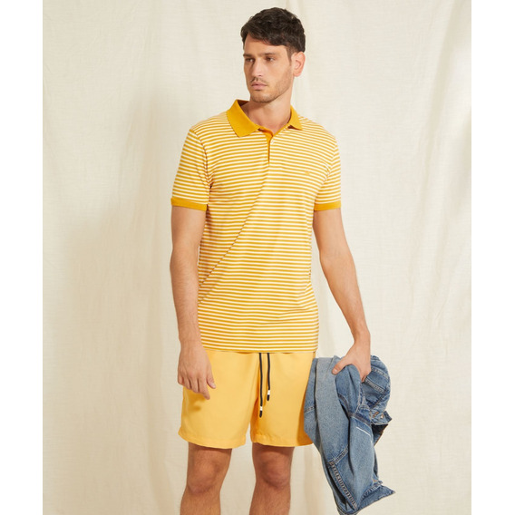 Polo Hombre Patprimo Amarillo Poliéster  44111107-10130